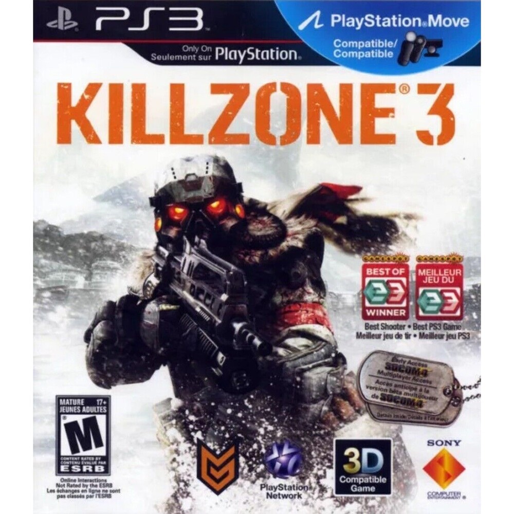 Killzone 3 for Playstation 3 With Case and Manual PS3
